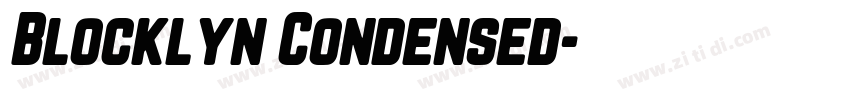Blocklyn Condensed字体转换 Blocklyn Condensed字体转换